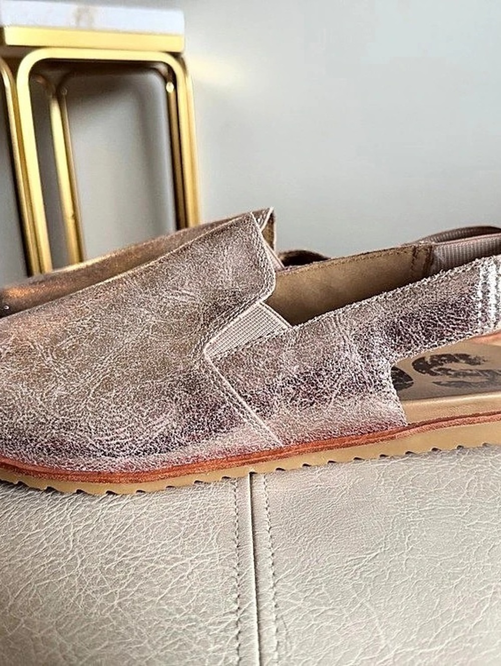 Sorel Ella Slingback Metallic Rose-Gold Sandals US 11